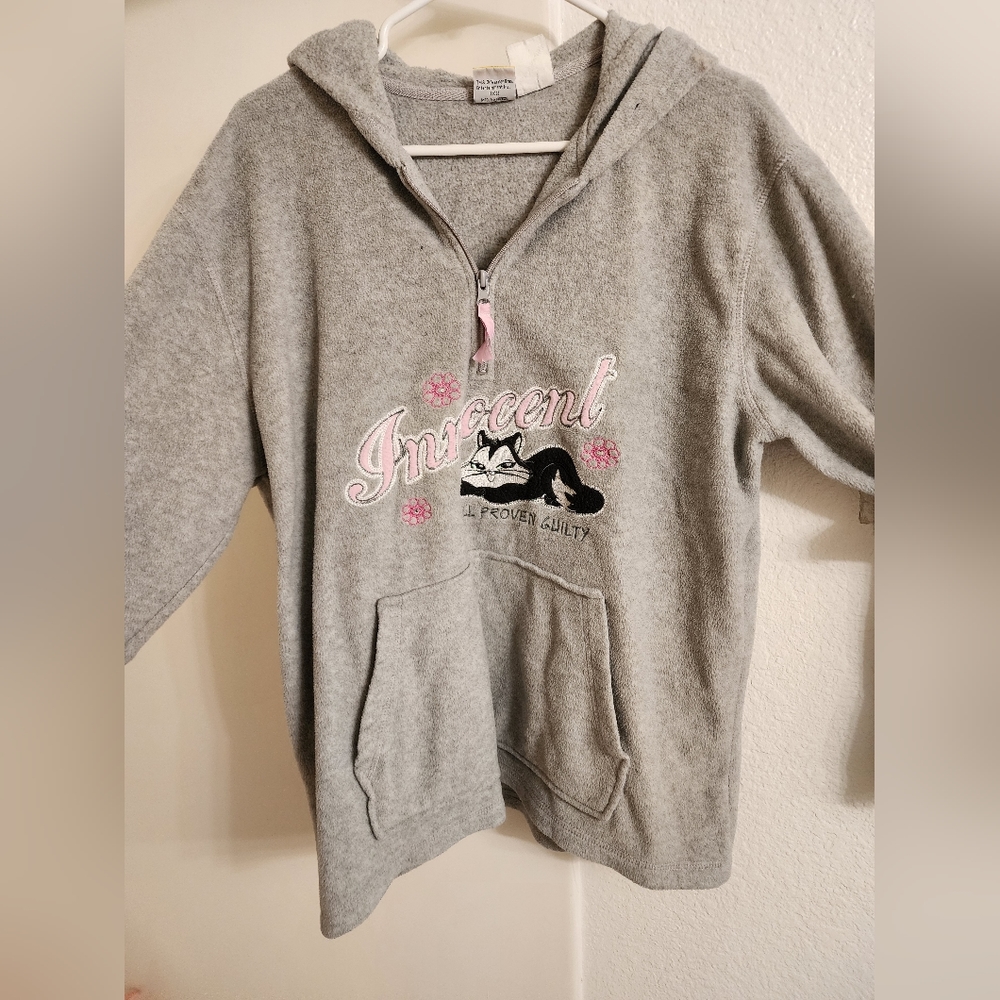 Vintage Looney Toons Innocent Til Proven Guilty Fleece Sweatshirt